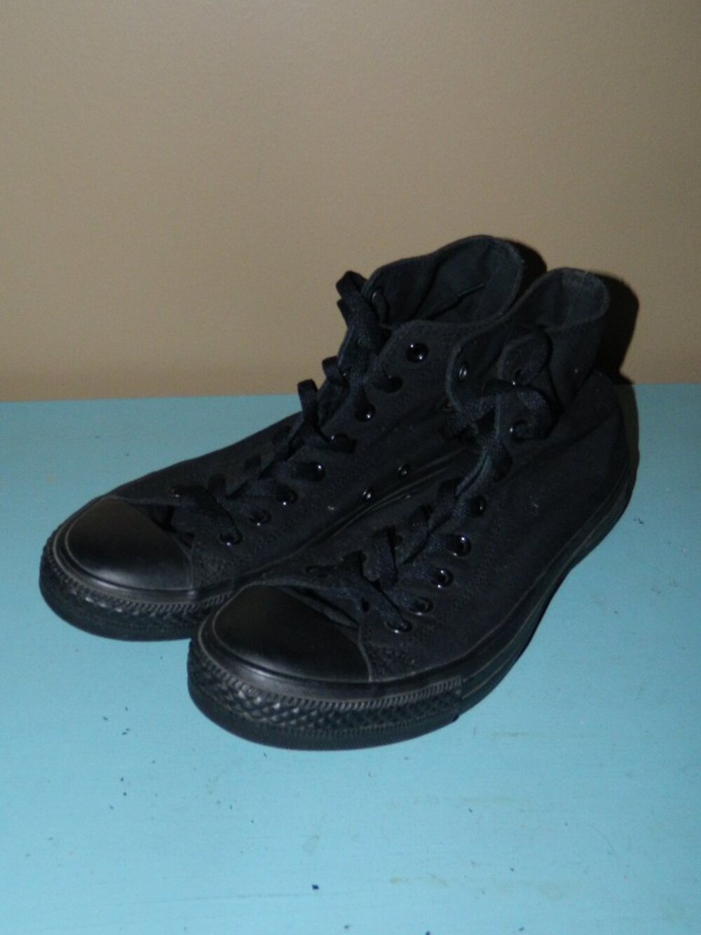 Converse Chuck Taylor All Star High-Top Sneaker Shoes Black Mens Sz 9